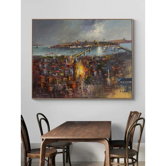 With the Spirit of Old Istanbul Oil Painting