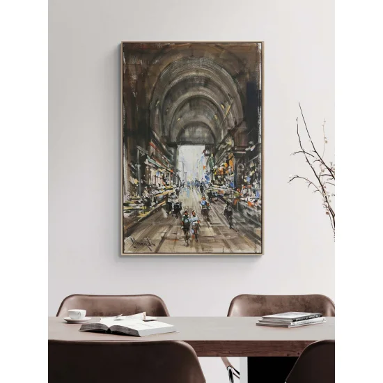 A Day in the Old Bazaar Oil Painting