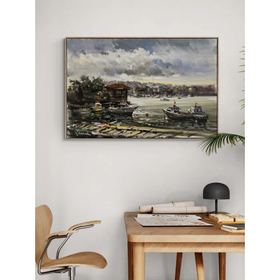 Çengelköy Pier Oil Painting