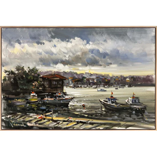 Çengelköy Pier Oil Painting