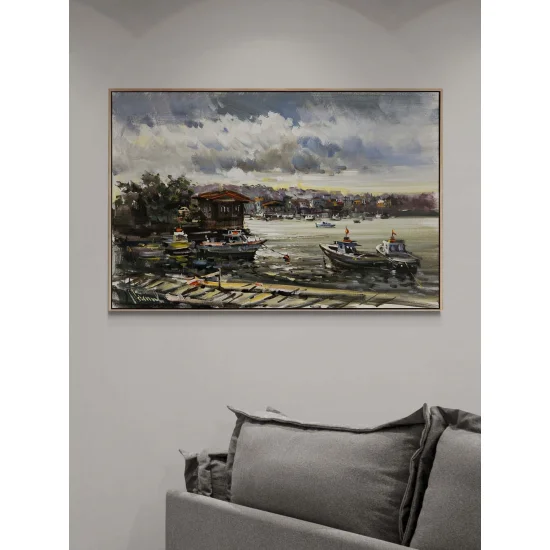 Çengelköy Pier Oil Painting