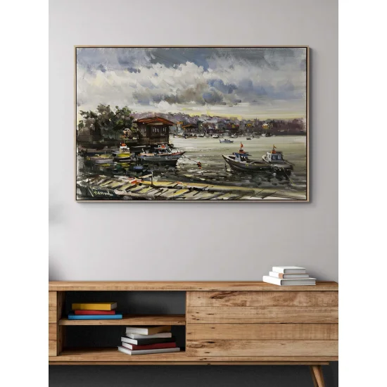 Çengelköy Pier Oil Painting