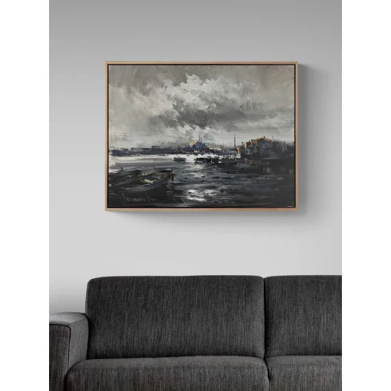 İki Kıtanın Hikayesi Yağlı Boya Tablosu