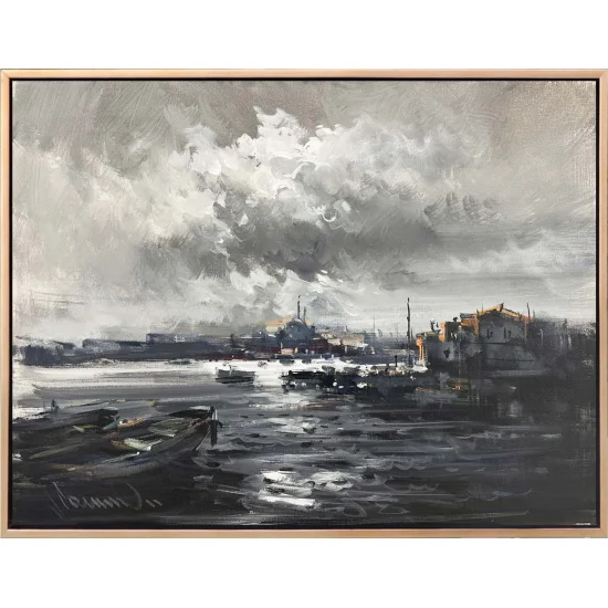 İki Kıtanın Hikayesi Yağlı Boya Tablosu