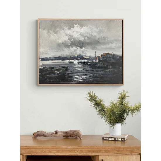 İki Kıtanın Hikayesi Yağlı Boya Tablosu