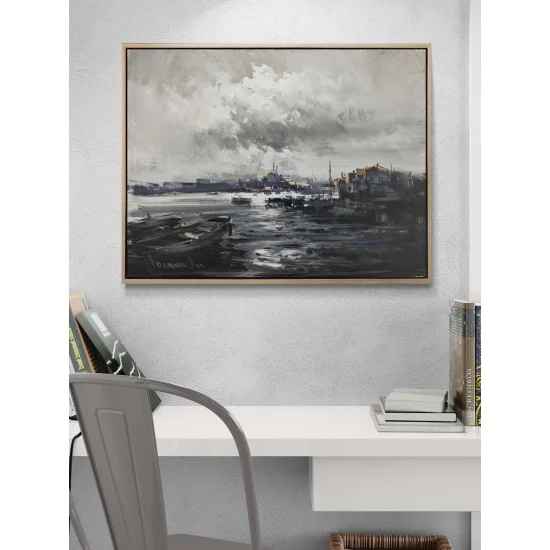 İki Kıtanın Hikayesi Yağlı Boya Tablosu