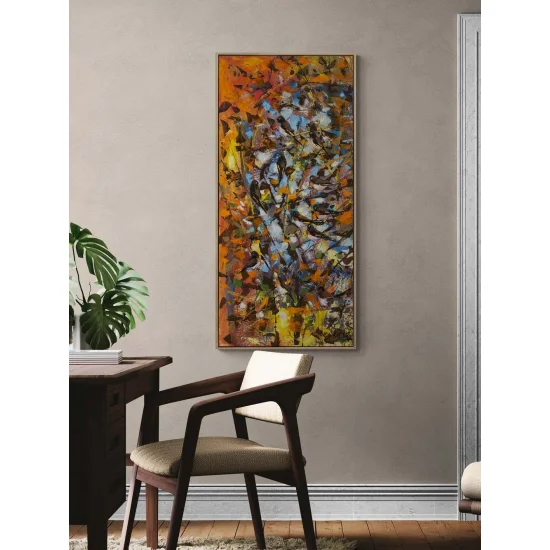 Behind the Golden Leaves Oil Painting