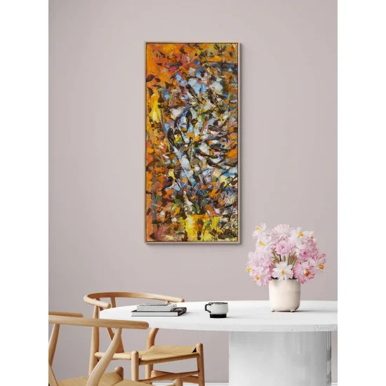 Behind the Golden Leaves Oil Painting