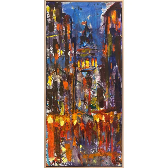 Galatanın Gecesi Yağlı Boya Tablosu