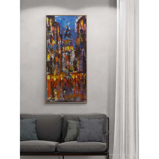 Galatanın Gecesi Yağlı Boya Tablosu