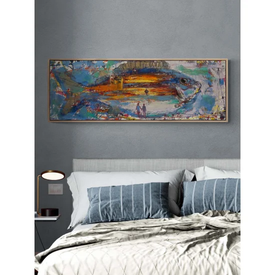 Aşkın İçinde Yüzenler Yağlı Boya Tablosu