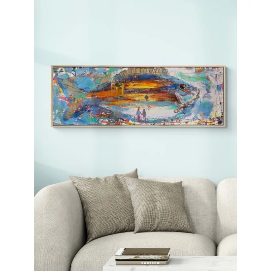 Aşkın İçinde Yüzenler Yağlı Boya Tablosu