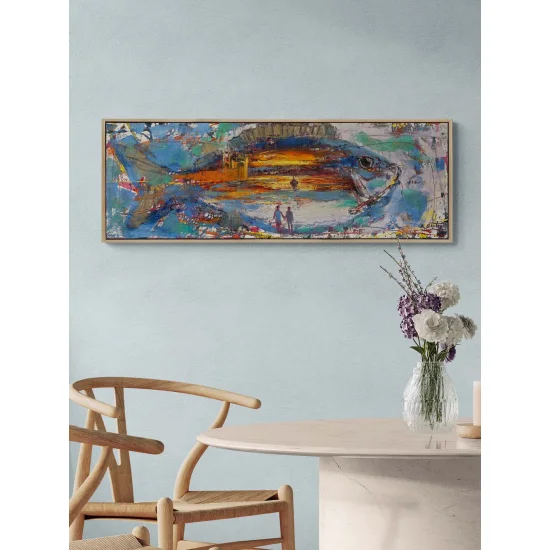 Aşkın İçinde Yüzenler Yağlı Boya Tablosu