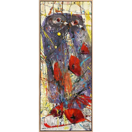 İki Kanat Bir Yürek Yağlı Boya Tablosu