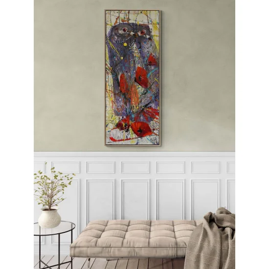 İki Kanat Bir Yürek Yağlı Boya Tablosu