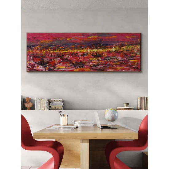 The State of Red in Istanbul Oil Painting