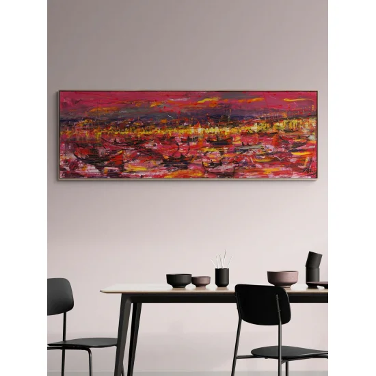 The State of Red in Istanbul Oil Painting