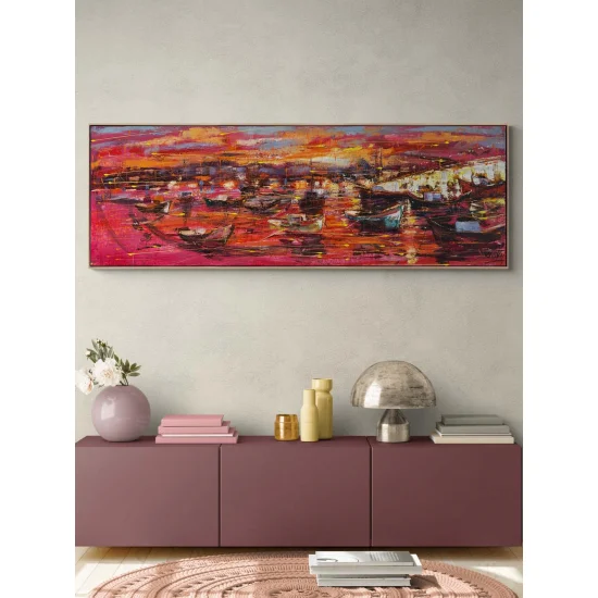 İstanbul Kızılı Yağlı Boya Tablosu