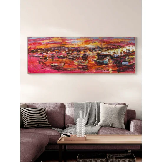 İstanbul Kızılı Yağlı Boya Tablosu