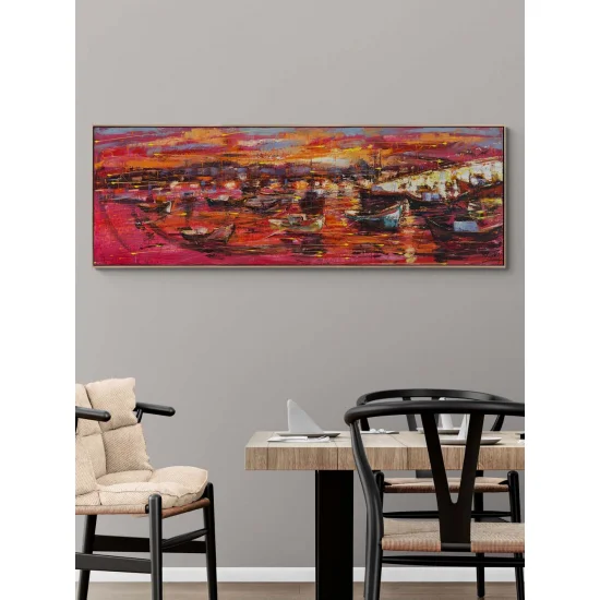 İstanbul Kızılı Yağlı Boya Tablosu