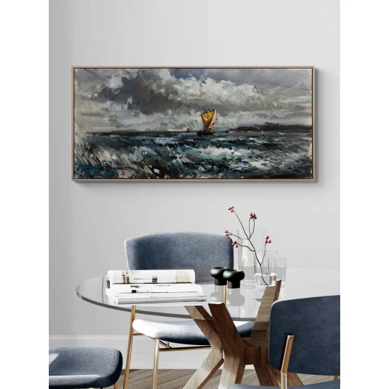 Fırtınaya Karşı Yağlı Boya Tablosu