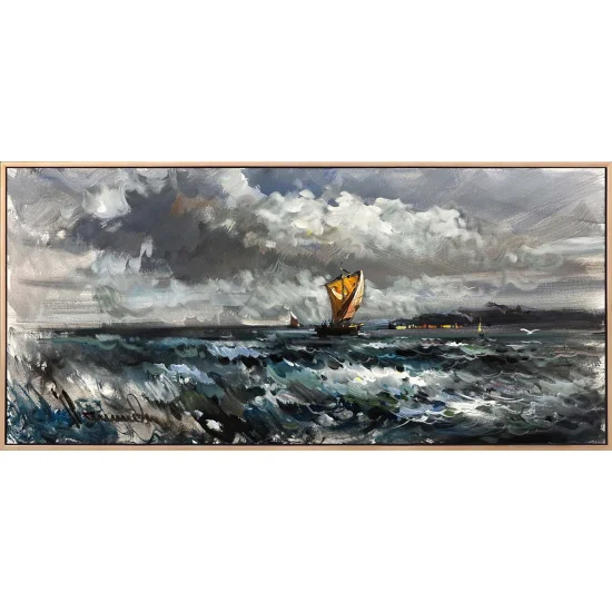 Fırtınaya Karşı Yağlı Boya Tablosu