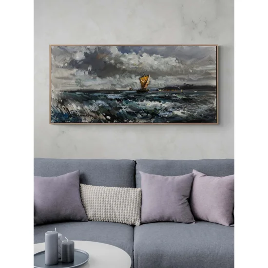 Fırtınaya Karşı Yağlı Boya Tablosu