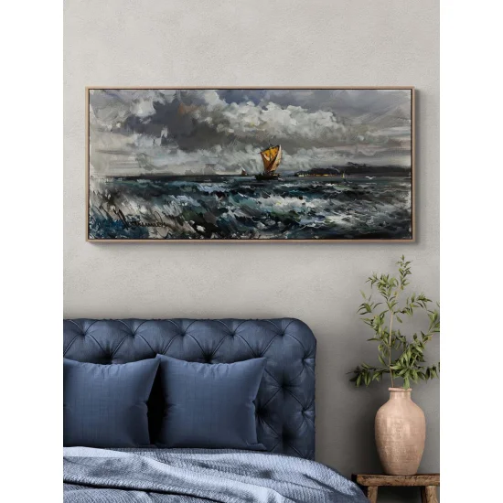 Fırtınaya Karşı Yağlı Boya Tablosu