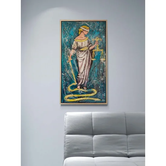 Justitia’nın Terazisi Yağlı Boya Tablosu