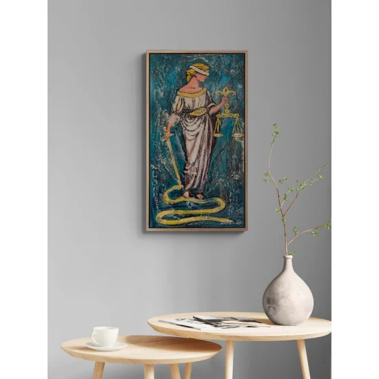 Justitia’nın Terazisi Yağlı Boya Tablosu