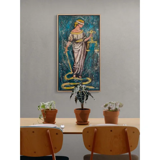 Justitia’nın Terazisi Yağlı Boya Tablosu