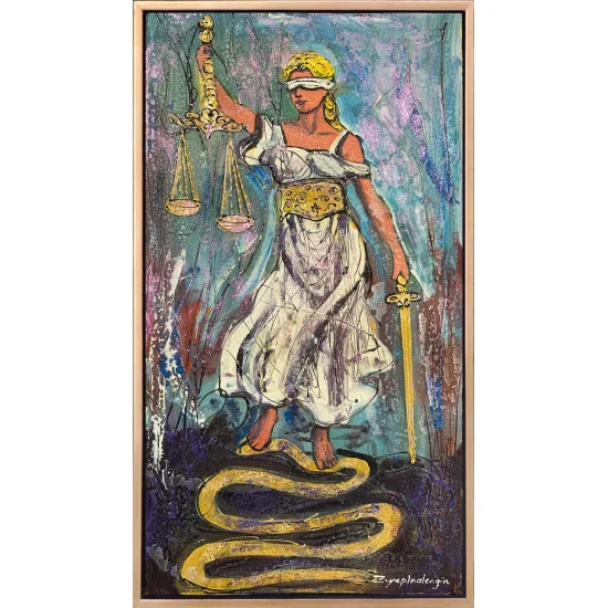 Adaletin Işığı Yağlı Boya Tablosu