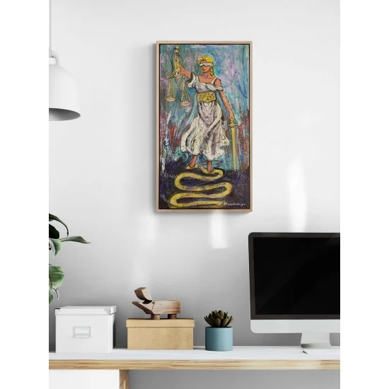 Adaletin Işığı Yağlı Boya Tablosu