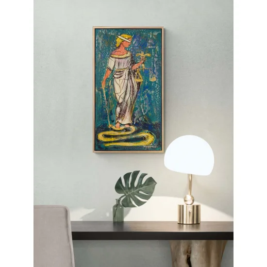 Adaletin Sessiz Gücü Yağlı Boya Tablosu