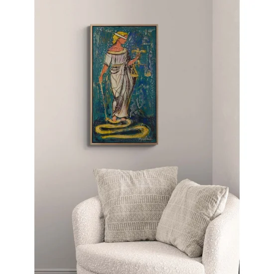 Adaletin Sessiz Gücü Yağlı Boya Tablosu