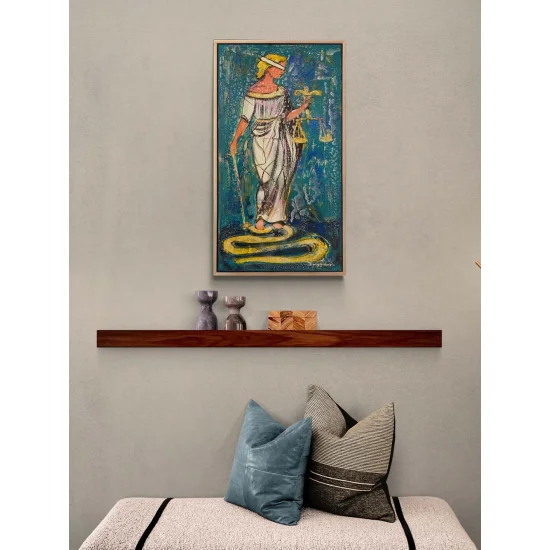 Adaletin Sessiz Gücü Yağlı Boya Tablosu