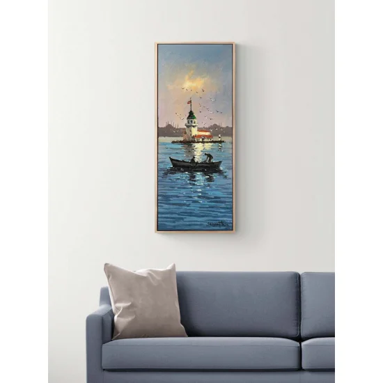 Kız Kulesine Yolculuk Yağlı Boya Tablosu