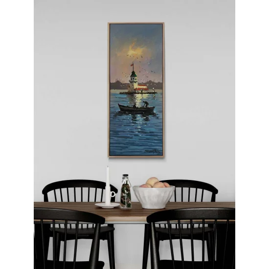 Kız Kulesine Yolculuk Yağlı Boya Tablosu