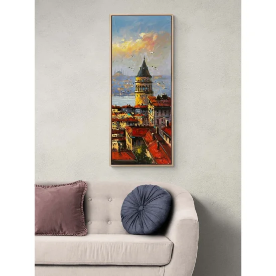 Galata’da Bir Sabah Yağlı Boya Tablosu