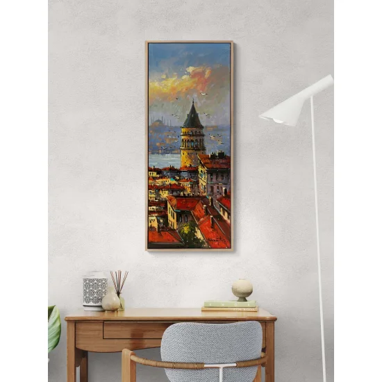Galata’da Bir Sabah Yağlı Boya Tablosu