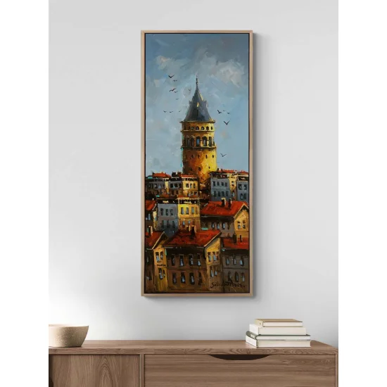 Galatanın Gölgesinde Yağlı Boya Tablosu