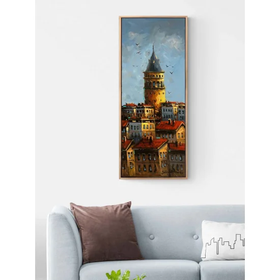 Galatanın Gölgesinde Yağlı Boya Tablosu