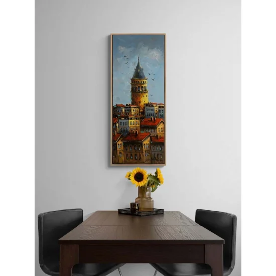 Galatanın Gölgesinde Yağlı Boya Tablosu