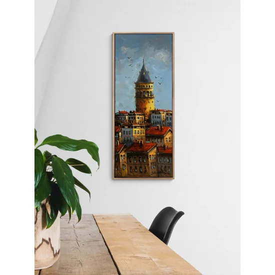 Galatanın Gölgesinde Yağlı Boya Tablosu