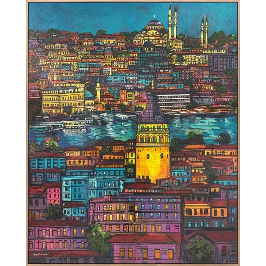 The Colors of Istanbul Oil Painting