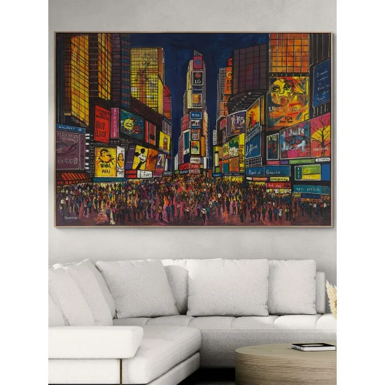 Işığın Nabzı Times Yağlı Boya Tablosu