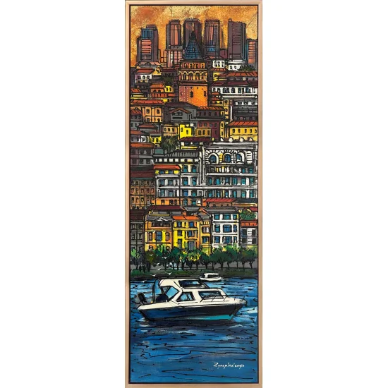 A View from Galata to the Bosphorus Oil Painting