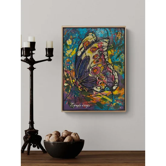 Mor Düşler Yağlı Boya Tablosu