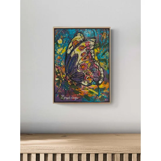 Mor Düşler Yağlı Boya Tablosu