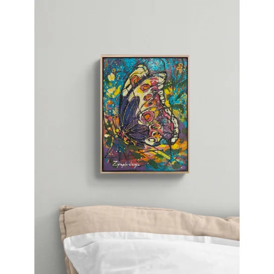 Mor Düşler Yağlı Boya Tablosu